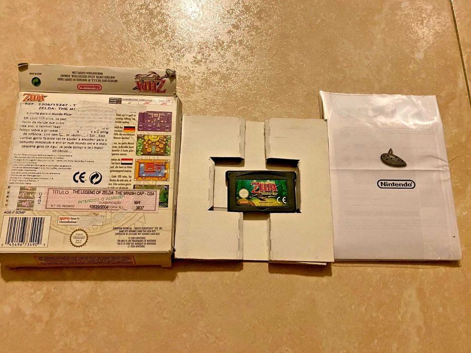 The Legend of Zelda Minish Cap Nintendo GBA CIB 2 manuais
