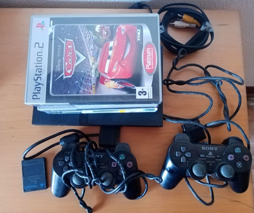 Ps2 Slim 4 jogos 2 comando ps2