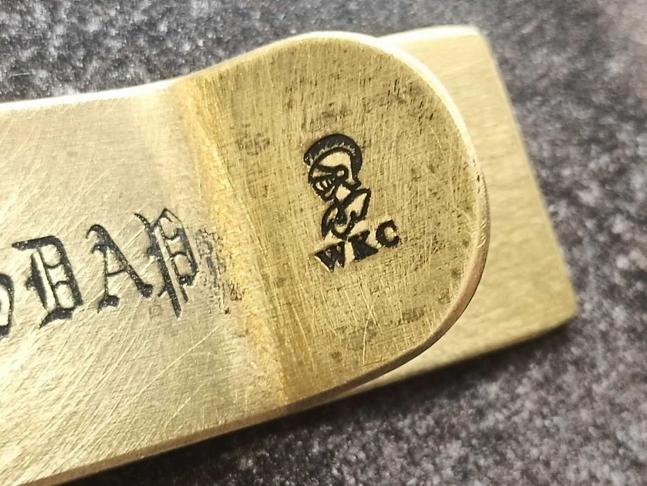 Зажим для денег и бумаг с клеймом nsdap германия рейх вермахт бронза