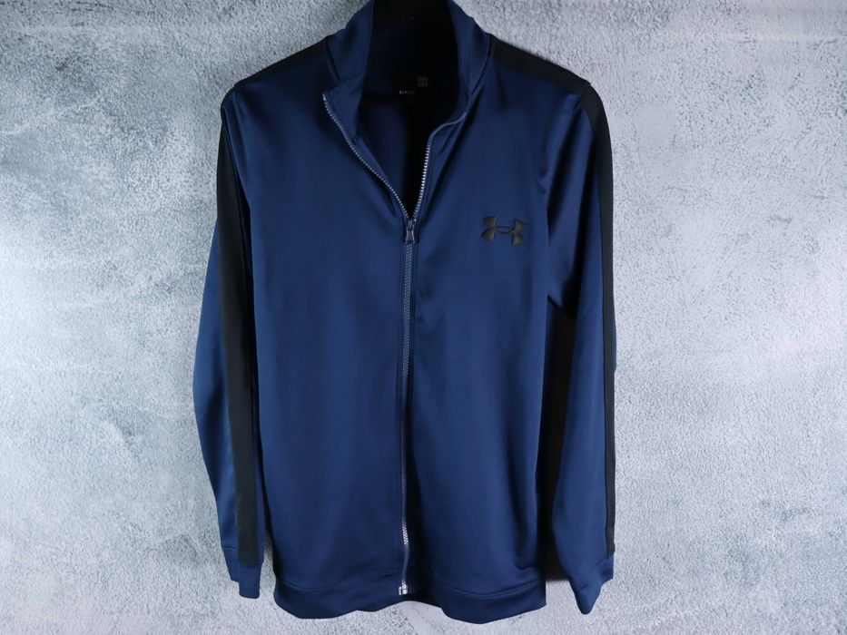 Under Armour męska bluza sportowa  full zip granatowa S treningowa
