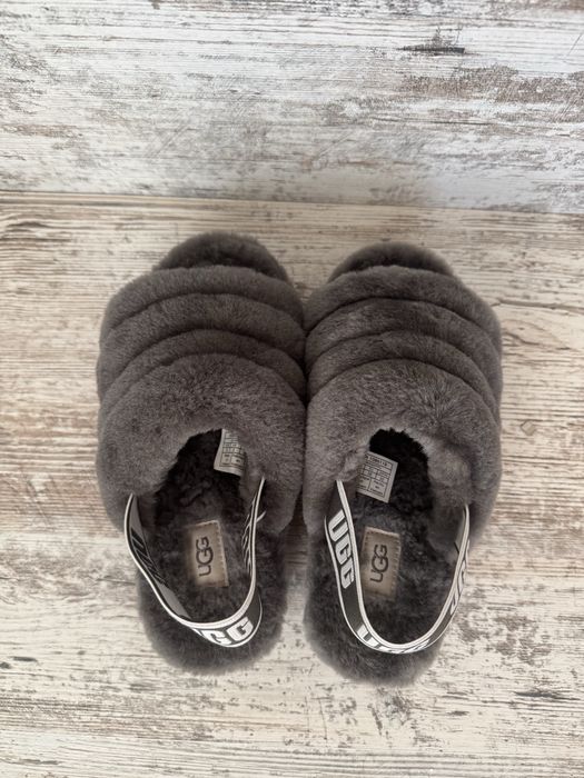Сандалі тапочки ugg fluff yeah slide хутряні босоніжки