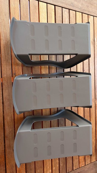 Conjunto 3 Suportes Sapateira Individuais Cinzentos / IKEA