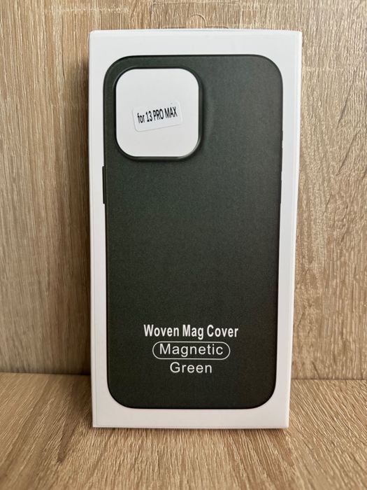 Etui Woven Mag Zielone do iPhone 13 Pro Max MagSafe