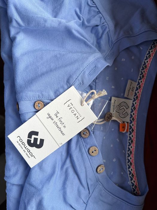 Ragwear bluzka  damska Pinchi niebieska rozmiar z metki S pasuje na M
