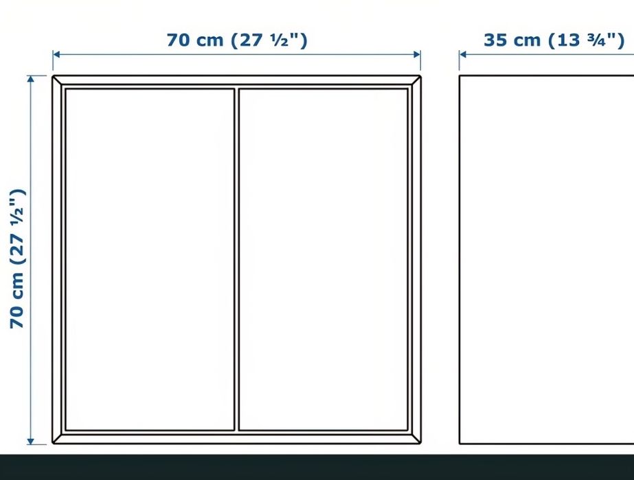 Meble ikea eket, regał żółty