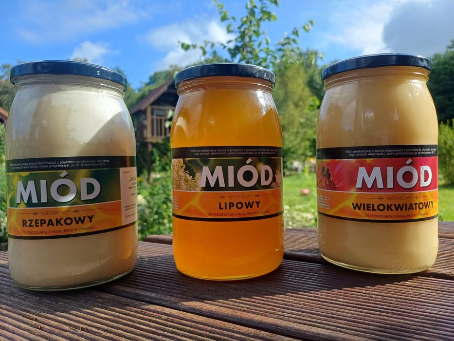 Miód rzepakowy 100% naturalny