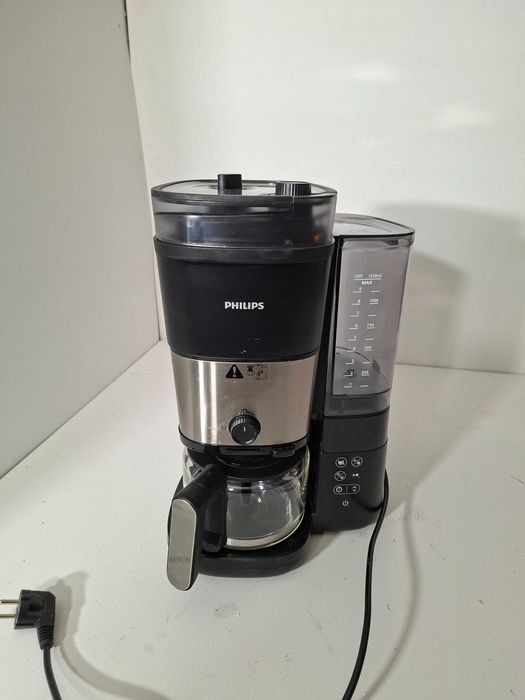 Ekspres przelewowy Philips HD7900 1,25 l czarny wbudowany młynek