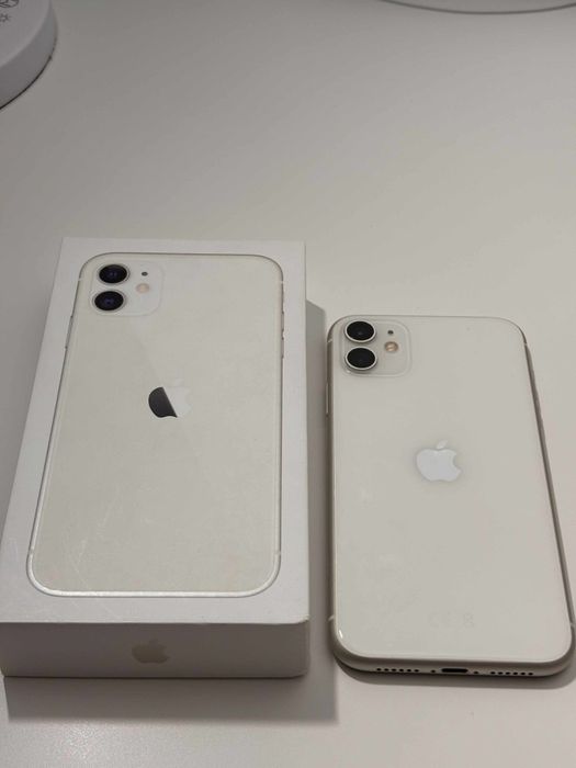Iphone 11 biały 128gb + 3 etui