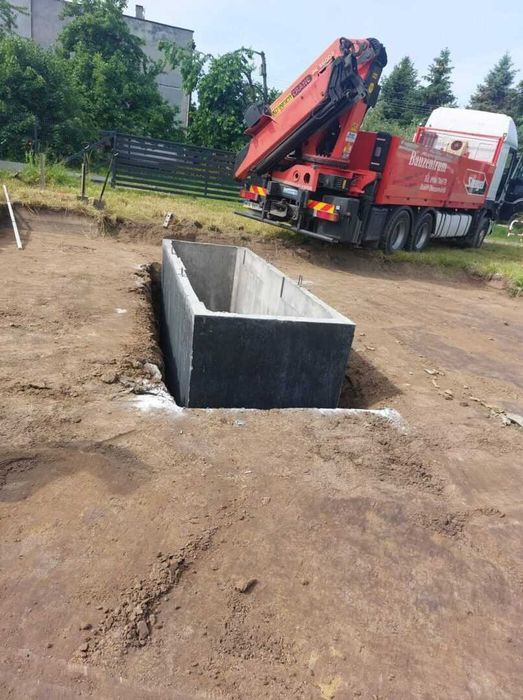 Szambo jedno i dwukomorowe 12 m³ – beton B30, transport HDS