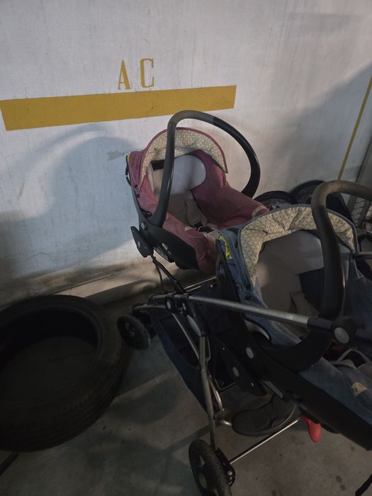 Carro de bebe de gémeos