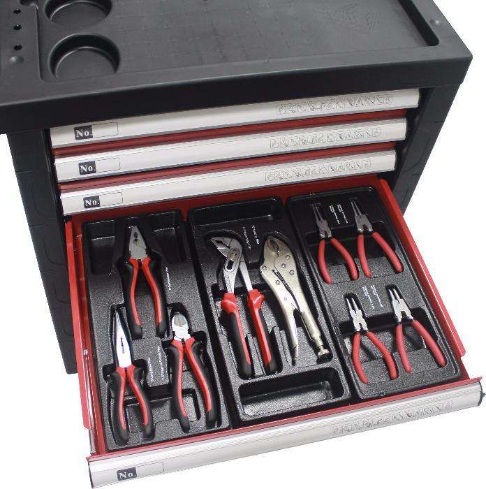 Carro Carrinho de ferramentas 7 gavetas 130 peças