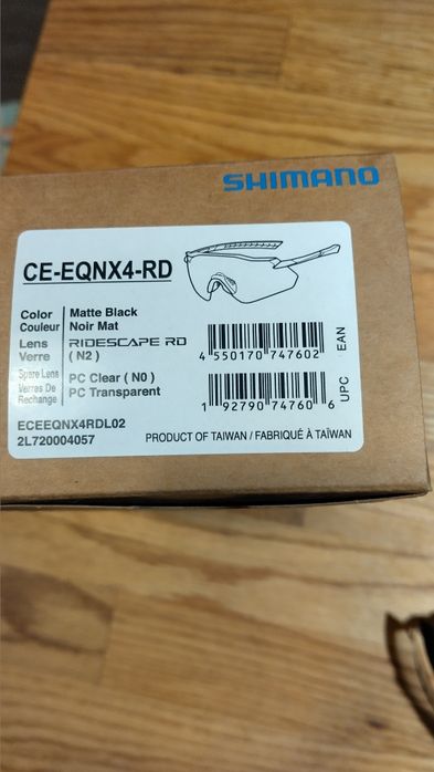 Okulary Shimano CE-EQNX4-RD Czarny Mat Road