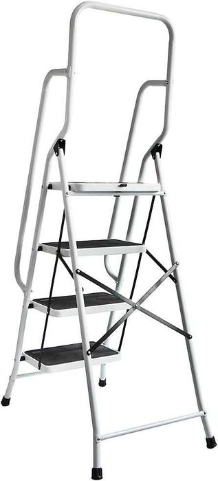 Escadote 4 degraus em aço com ou sem corrimão - NOVO - ENVIO GRÁTIS
