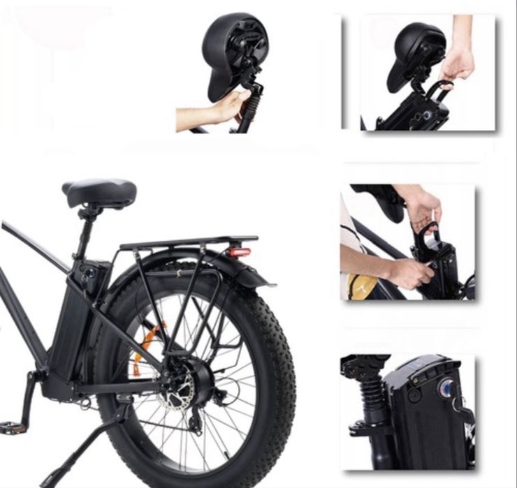Bicicleta Elétrica Phnholun p26 750w 24ah 55km/h