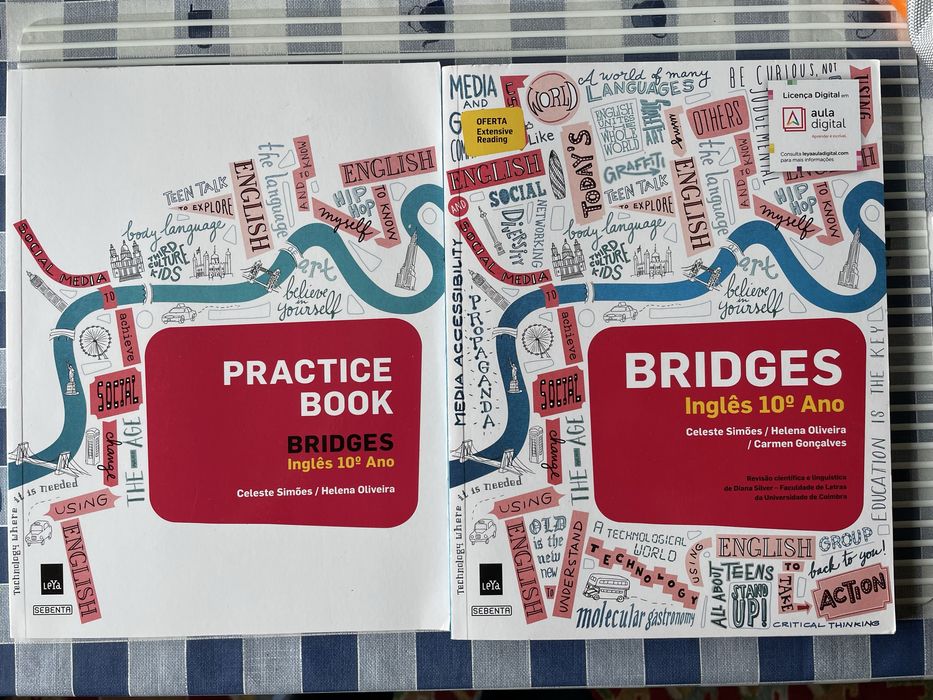 Manual e Practice Book de Inglês 10 Ano Bridges Leya