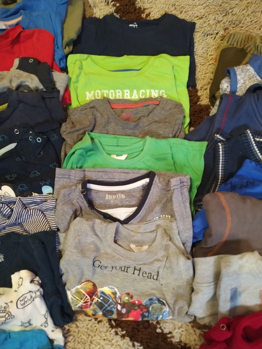 Bluzki z długim rękawem, t-shirty bluzy swetry rozm.92