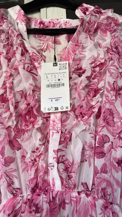 Неймовірно гарна рожева сукня з біркою зара/zara