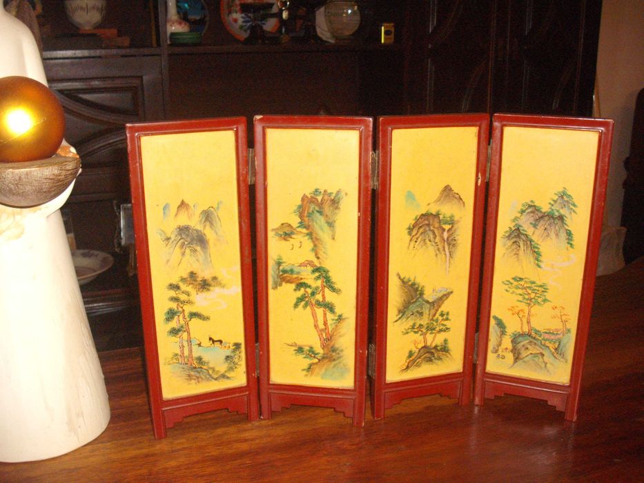 Biombo antigo Japonês  para decoração muito bonito