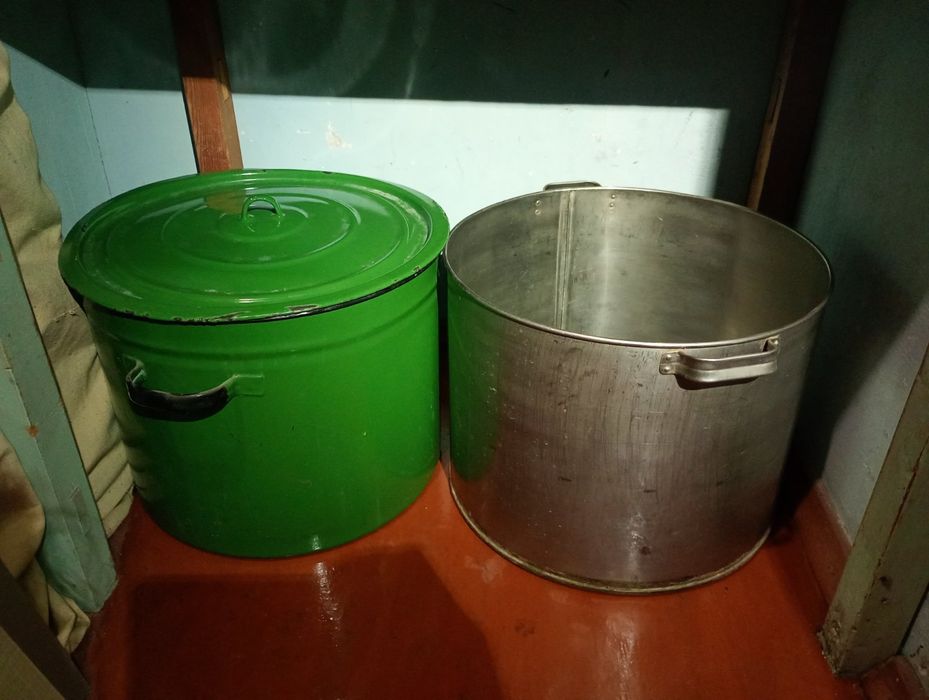 Выворки, кастрюли, таз, миска, нержавейка и эмалированная, СССР