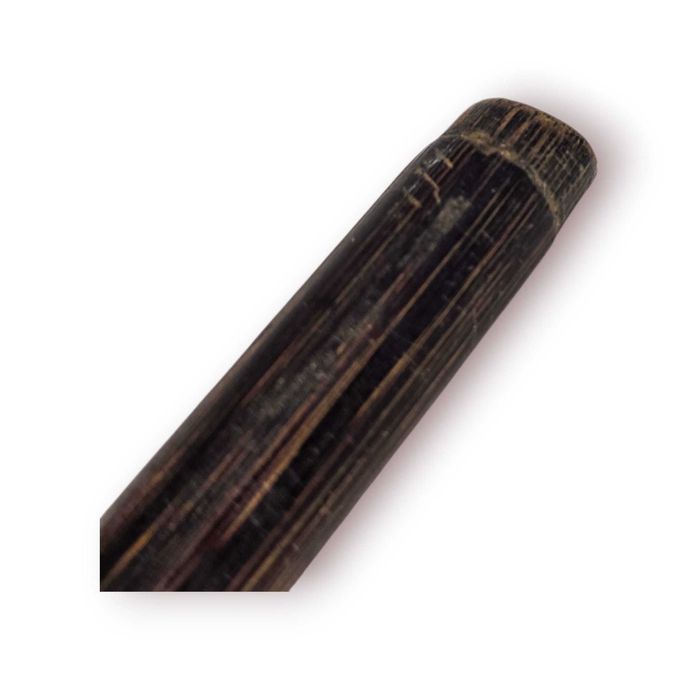 Bengala Antiga Madeira Cabo Metálico Dourado (Aplicação a Ouro) – 89 cm