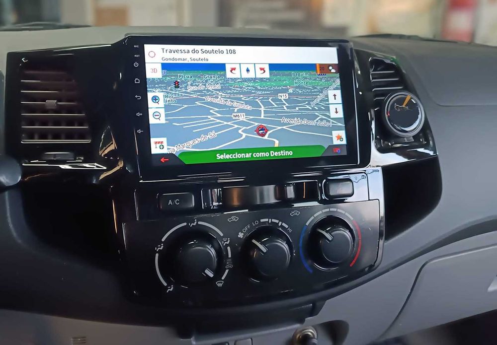 (NOVO) Rádio 2DIN • Toyota HILUX (2005 até 2015) • Android GPS 4+64GB