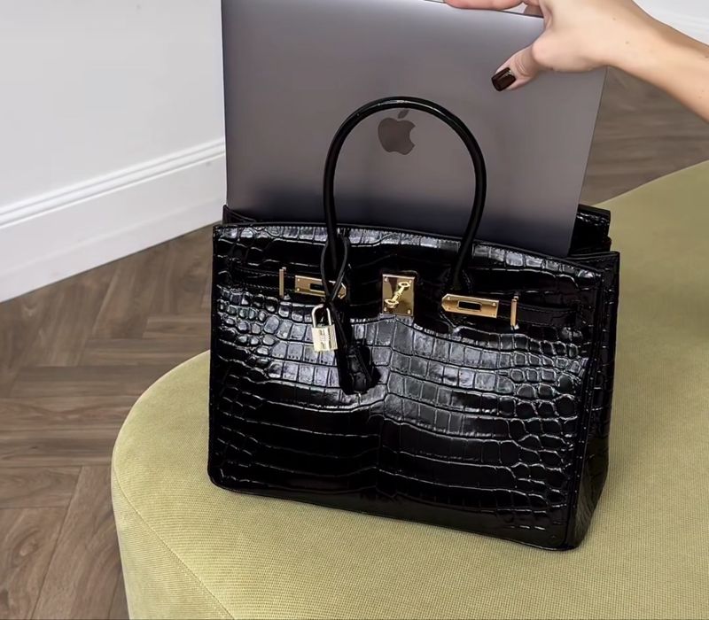 Шкіряна сумка у стилі Hermes Birkin 30