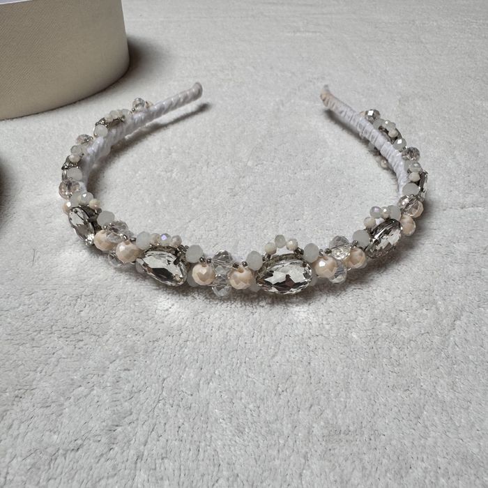 Opaska ślubna la Vashka handmade Aphrodite Ivory