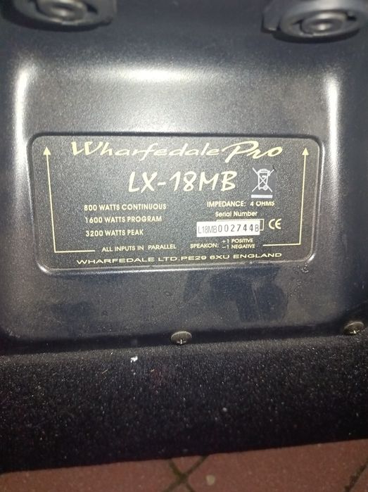 Zestaw głośników WHARFEDALE Pro LX-18 i Pro LX-15 + mikser Yamaha