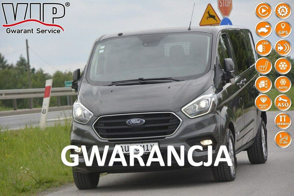 Ford Transit Custom  2.0EcoBlue automat L2H1 Custom full opcja nawi kamera led po serwisie