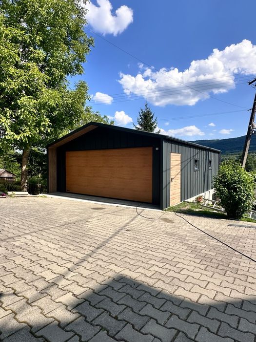 Garaż Blaszany drewnopodobny 6x6 7x6 7x7 8x7