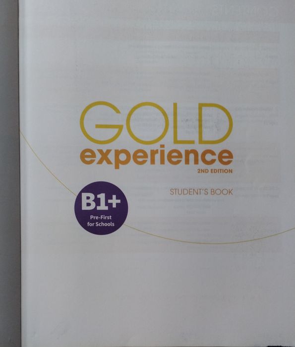 Gold experience B1+ Student's book język angielski 
Stan: bardzo dobry
