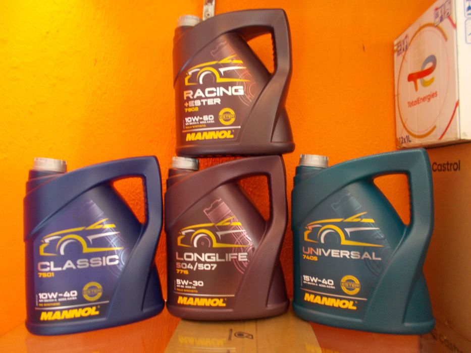 Óleos Mannol 5w-30 / 5w-40 / 10w-60 / 10w-40 / 15w-40