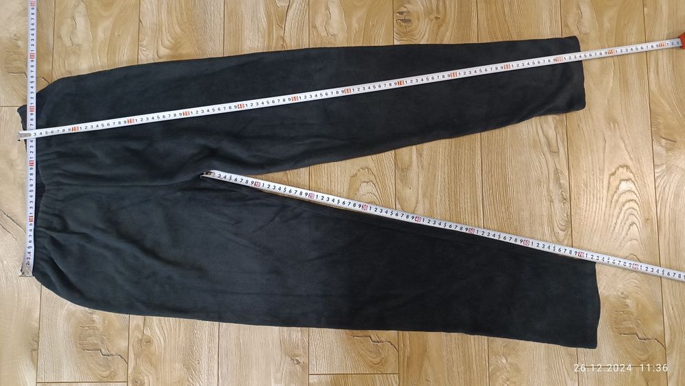 Термобілизна комплект зимова на флісі чорна розмір 48, 52