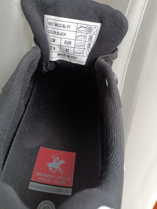 (r. 43 - 27,9 cm) Nowe BEVERLY HILLS POLO CLUB czarne nike