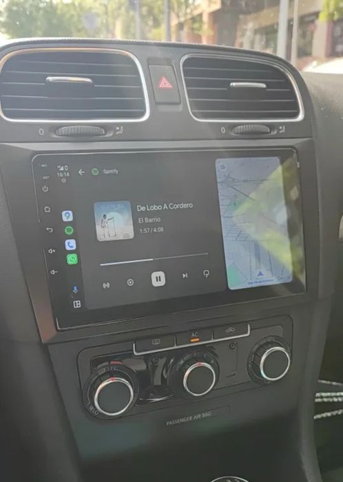 Rádio 9" android Volkswagen Golf 6 WIFI GPS 2/32 GB Novo