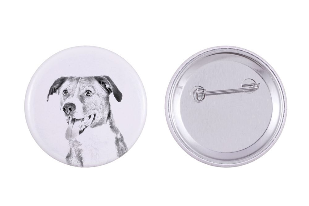 Pinczer austriacki przypinka z psem duża Art-Dog