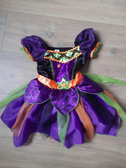 Wiedzma czarodziejka czarownica wróżka sukienka strój przebranie 80