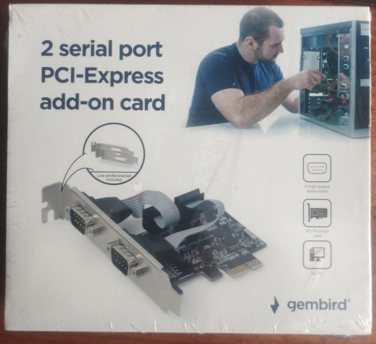 PCI Express Com порт  GEMBIRD (SPC-22), послідовний порт RS 232