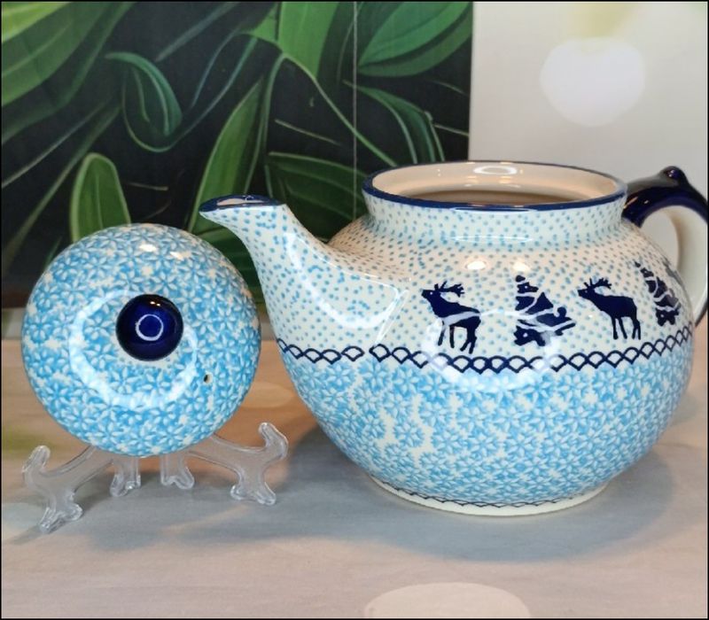 Czajnik imbryk ceramiczny duży 1,5L Ceramika Bolesławiec