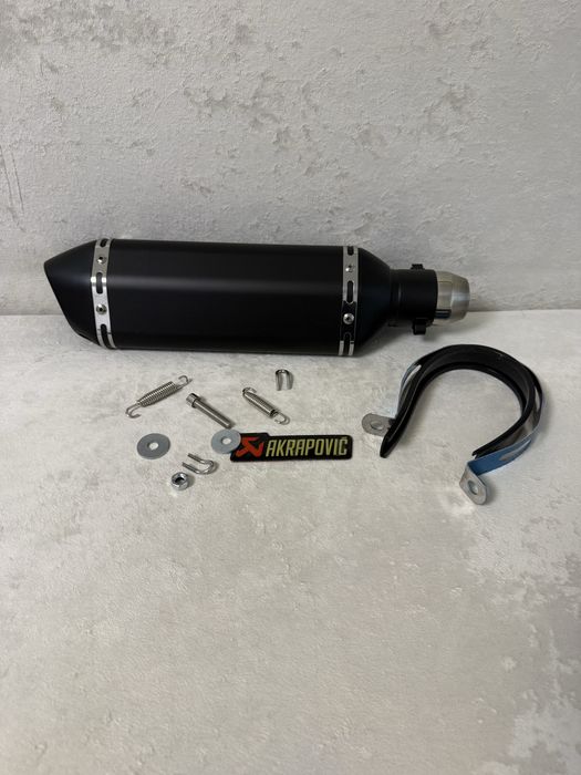 Прямоток Акрапович Acrapovic 37см карбон  глушник на мотоцикл