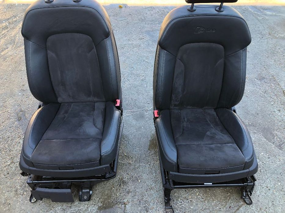 AUDI Q7 4L 2005-> FOTEL FOTELE KANAPA KOMPLET 6os. 6 OSÓB S-LINE ALCANTARA ELEKTRYKA