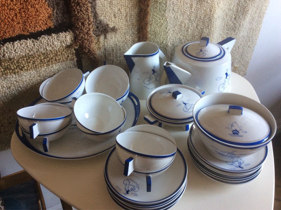 Serviço de chá Vista Alegre art déco