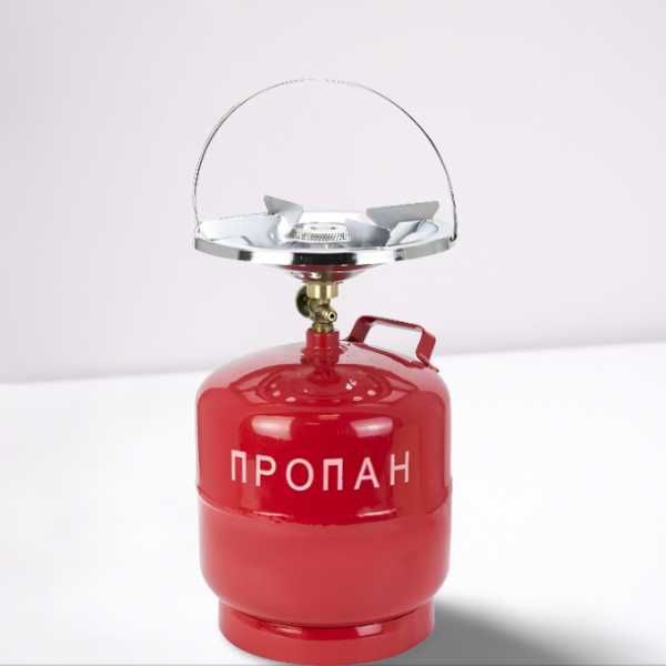 Кемпінг комплект газовий балон + пальник 8л