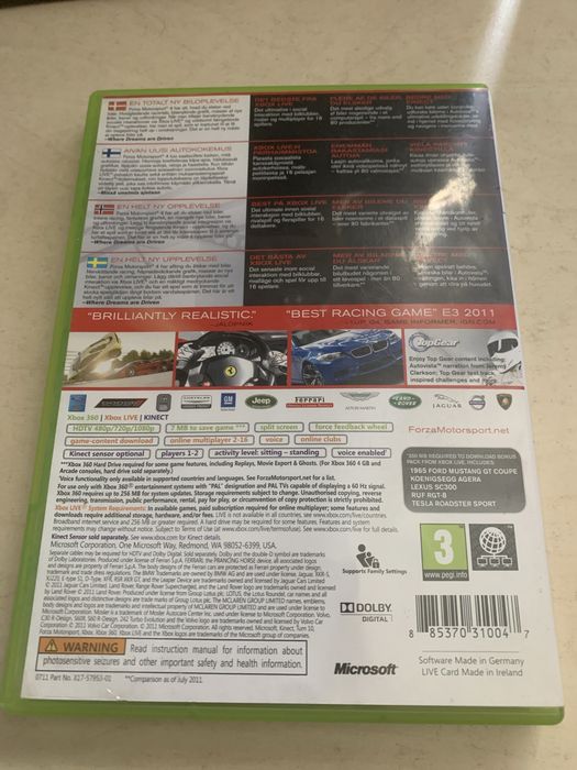 Forza motorsport 4 xbox 360