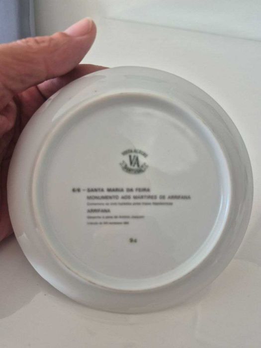 Raro Prato Vista Alegre – Monumento aos Mártires de Arrifana – Edição Limitada 500 Exemplares  1989
