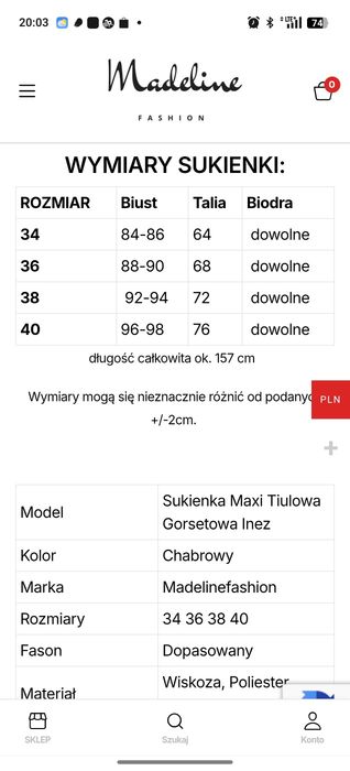 Sukienka chaber tiulowa studniówka bal wesele wieczorowa