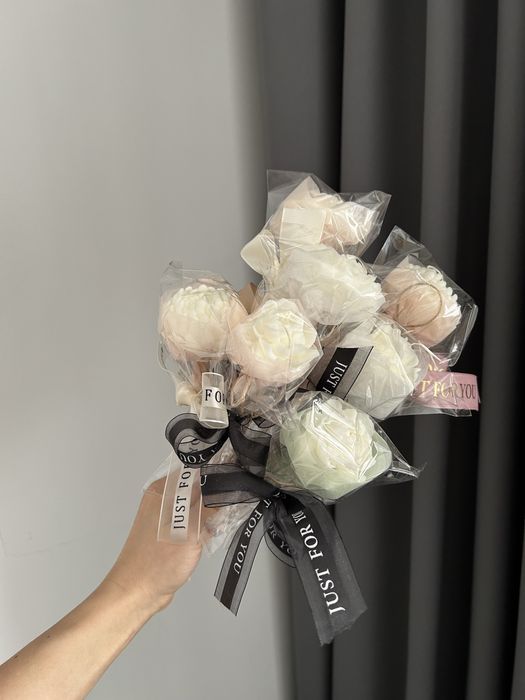 Podziękowanie dla gości – świeczka sojowa kwiatek, prezent handmade