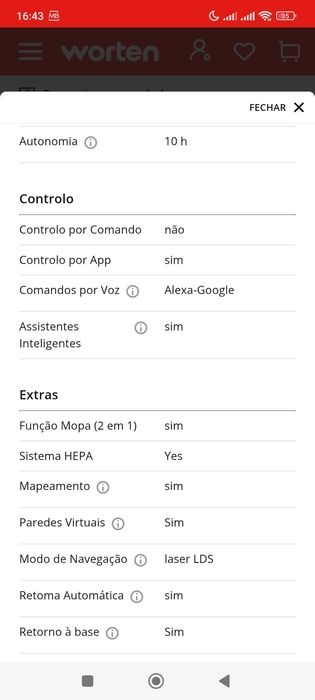 Robot Xiaomi S40 Pró c/ garantia 2 anos