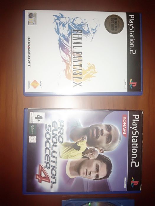 Jogos PS2 PES e Final fantasy
