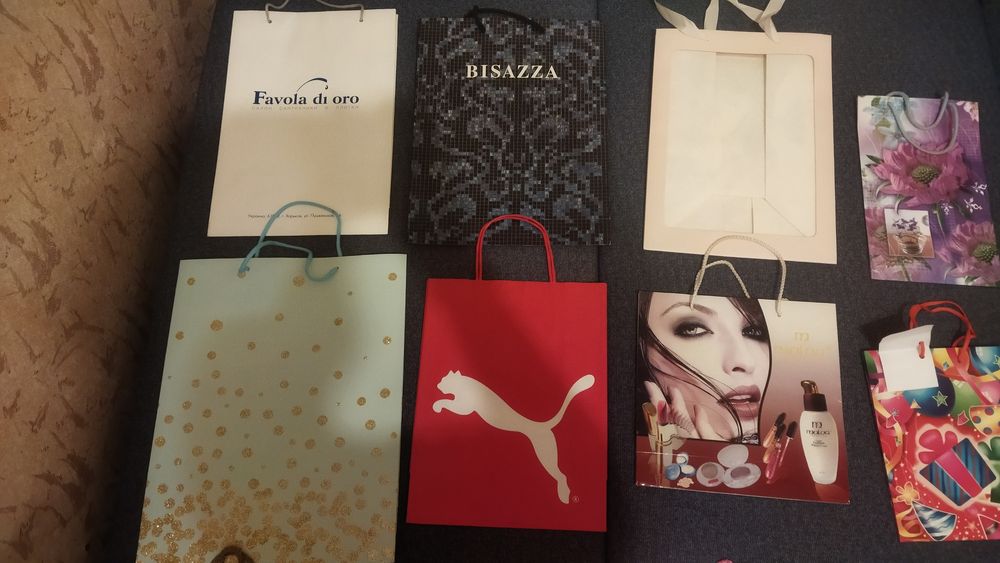 Подарочные пакеты бумажные/ подарункові пакети